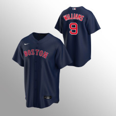 Men's Boston Red Sox Ted Williams #9 Navy Replica Alternate Jersey