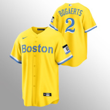 Boston Red Sox Xander Bogaerts Gold 2021 City Connect Replica Jersey