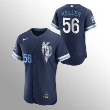 Kansas City Royals Brad Keller Navy #56 2022 City Connect Authentic Jersey