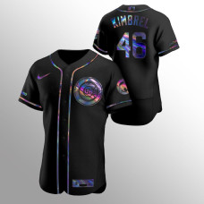 Craig Kimbrel Chicago Cubs Black Authentic Iridescent Holographic Jersey