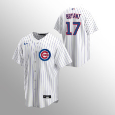 Men's Chicago Cubs Kris Bryant #17 White Replica Home Jersey