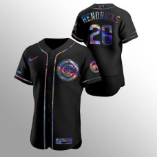 Kyle Hendricks Chicago Cubs Black Authentic Iridescent Holographic Jersey