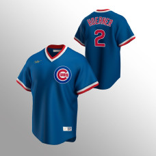 Nico Hoerner Chicago Cubs Royal Cooperstown Collection Road Jersey