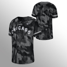 Men's Chicago White Sox Black Authentic Collection Camo Jersey