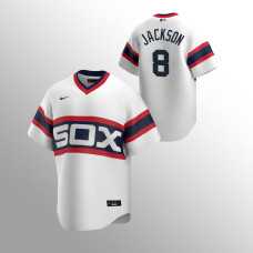 Men's Chicago White Sox #8 Bo Jackson White Home Cooperstown Collection Jersey