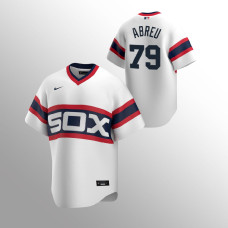Men's Chicago White Sox #79 Jose Abreu White Home Cooperstown Collection Jersey
