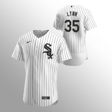 Men's Chicago White Sox Lance Lynn #35 White Authentic Trade Home Jersey