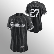 Men's Chicago White Sox Lucas Giolito 2021 City Connect Black Authentic Jersey