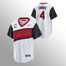 Bradley Zimmer Cleveland Indians White 2021 Little League Classic Replica Jersey