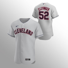 Men's Cleveland Indians Mike Clevinger Authentic Gray 2020 Road Jersey