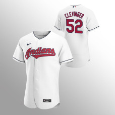 Men's Cleveland Indians Mike Clevinger Authentic White 2020 Home Jersey