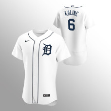 Men's Detroit Tigers Al Kaline Authentic White 2020 Home Jersey