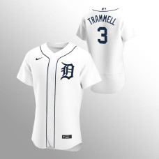 Men's Detroit Tigers Alan Trammell Authentic White 2020 Home Jersey