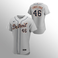 Detroit Tigers Jeimer Candelario Gray Authentic Road Jersey
