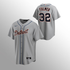 Men's Detroit Tigers Michael Fulmer #32 Gray Replica Road Jersey