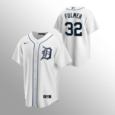 Men's Detroit Tigers Michael Fulmer #32 White Replica Home Jersey