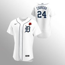 Detroit Tigers Miguel Cabrera White 2021 Memorial Day Authentic Jersey