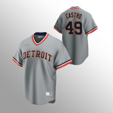 Willi Castro Detroit Tigers Gray Cooperstown Collection Road Jersey