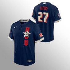 Jose Altuve Houston Astros Navy 2021 MLB All-Star Game Replica Jersey