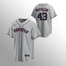 Men's Houston Astros Lance McCullers #43 Gray Replica Road Jersey