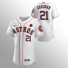Houston Astros Zack Greinke White 2021 Memorial Day Authentic Jersey