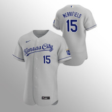 Men's Kansas City Royals Whit Merrifield Authentic Gray 2020 Road Jersey