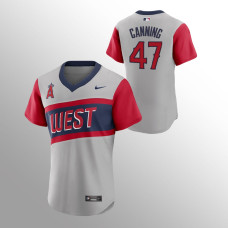Griffin Canning Los Angeles Angels Gray 2021 Little League Classic Authentic Jersey