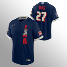 Mike Trout Los Angeles Angels Navy 2021 MLB All-Star Game Replica Jersey