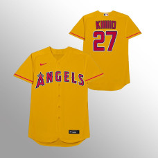 Los Angeles Angels Mike Trout Yellow 2021 Players' Weekend Nickname Jersey