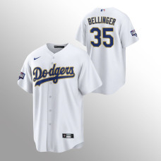 Men's Los Angeles Dodgers Cody Bellinger 2021 Gold Program White Replica Jersey
