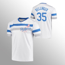 Los Angeles Dodgers Cody Bellinger White Cooperstown Collection V-Neck Jersey