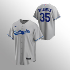 Men's Los Angeles Dodgers Cody Bellinger #35 Gray Replica Road Jersey