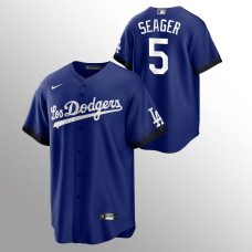 Corey Seager Los Angeles Dodgers Royal 2021 City Connect Replica Jersey