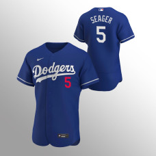 Men's Los Angeles Dodgers Corey Seager Authentic Royal 2020 Alternate Jersey