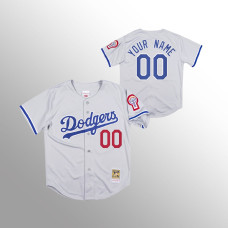 Los Angeles Dodgers Custom Gray 1981 Authentic Jersey