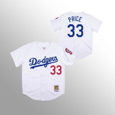 Los Angeles Dodgers David Price White 1981 Authentic Jersey