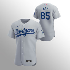 Men's Los Angeles Dodgers Dustin May Authentic Gray 2020 Alternate Jersey