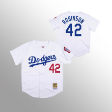 Los Angeles Dodgers Jackie Robinson White 1981 Authentic Jersey