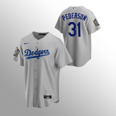 Joc Pederson Los Angeles Dodgers Gray 2020 World Series Replica Alternate Jersey