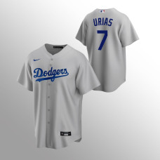 Men's Los Angeles Dodgers Julio Urias #7 Gray Replica Alternate Jersey