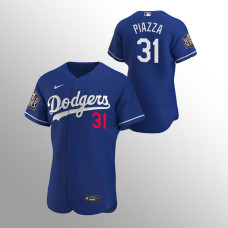 Men's Los Angeles Dodgers Mike Piazza #31 Royal 2020 World Series Alternate Authentic Jersey