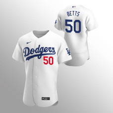 Los Angeles Dodgers Mookie Betts White Authentic Home Player Jersey
