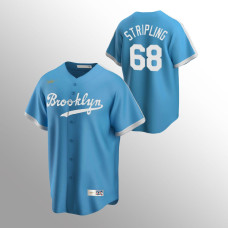 Men's Los Angeles Dodgers #68 Ross Stripling Light Blue Alternate Cooperstown Collection Jersey