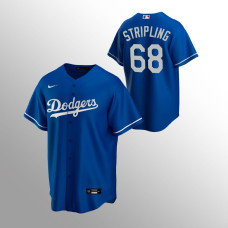 Men's Los Angeles Dodgers Ross Stripling #68 Royal Replica Alternate Jersey