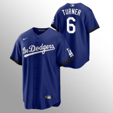 Trea Turner Los Angeles Dodgers Royal 2021 City Connect Replica Jersey