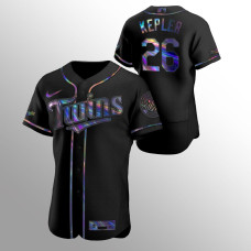 Max Kepler Minnesota Twins Black Authentic Iridescent Holographic Jersey