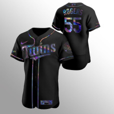 Taylor Rogers Minnesota Twins Black Authentic Iridescent Holographic Jersey