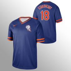 Darryl Strawberry New York Mets Royal Cooperstown Collection Legend V-Neck Jersey