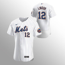 New York Mets Francisco Lindor White Authentic Home Jersey