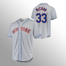 James McCann New York Mets Gray Cool Base Road Official Player Jersey